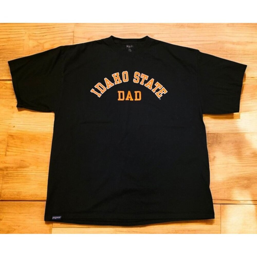 Idaho State Dad T-shirt Men's Size 2X Black Orange Jansport Brand College EUC